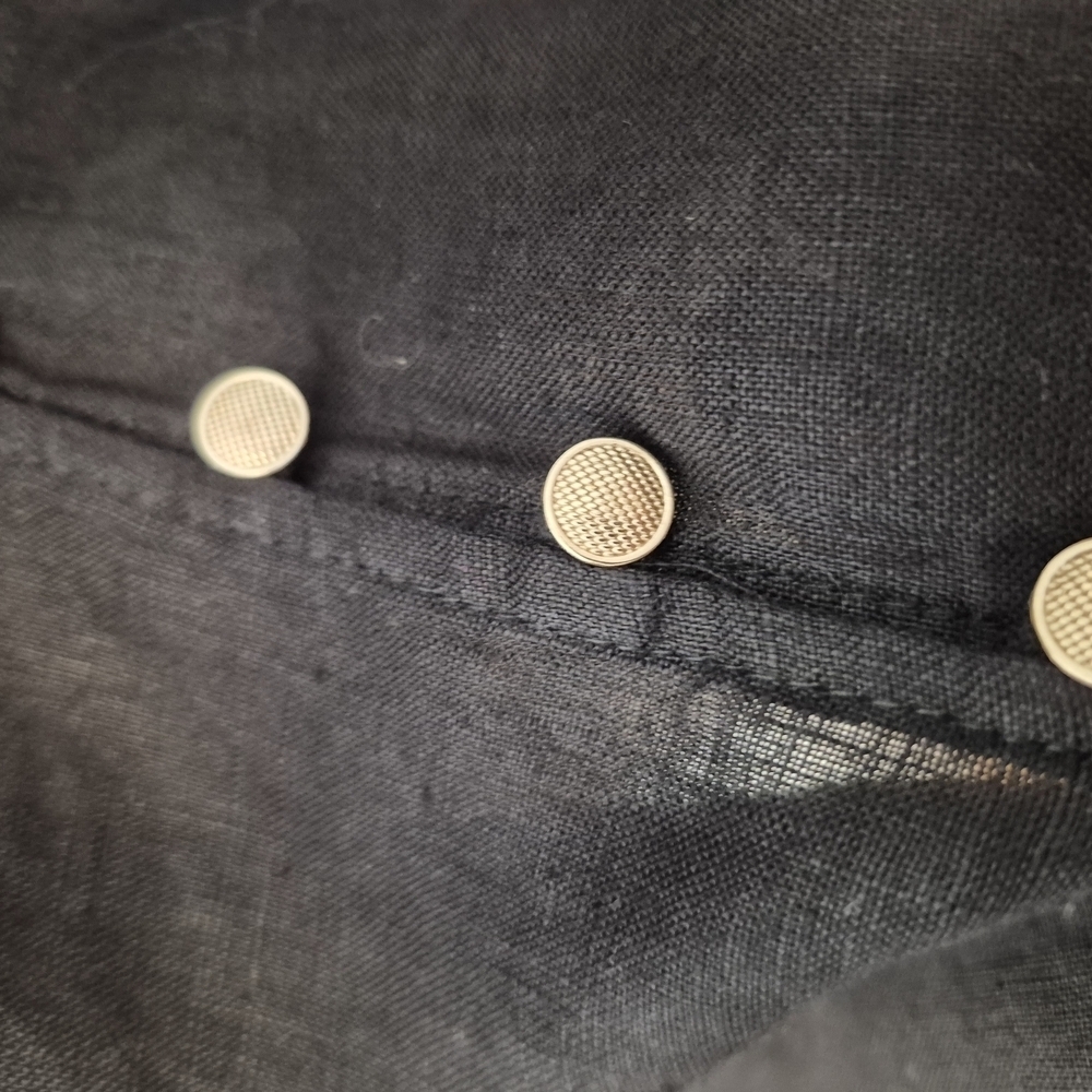 Zara Black Linen Sleevless Blouse - Picture 7 of 9
